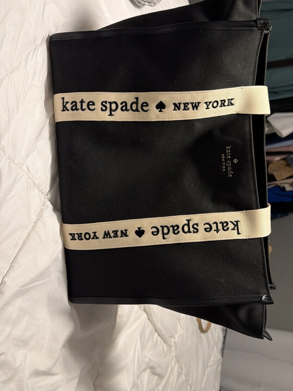 Kate Spade Black Canvas Tote Skirt